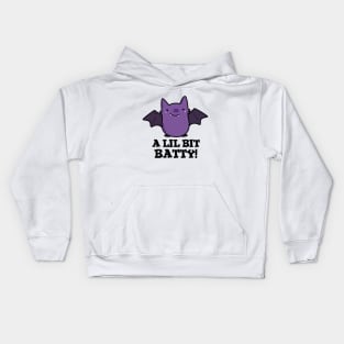 A Little Batty Cute Baby Bat Pun Kids Hoodie